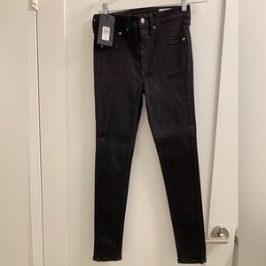 NWT Black Rag & Bone High Rise Ankle Skinny Pants